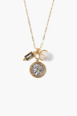 Chan Luu Necklaces^Dorothea Charm Necklace White Pearl Mix