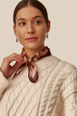 Chan Luu Bandanas^Dusty Rose Floral Bandana