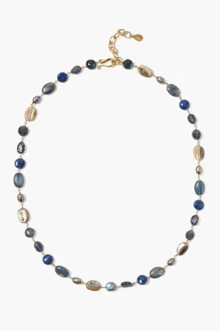 Chan Luu Necklaces^Eden Necklace Blue Lab Mix