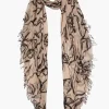 Chan Luu Scarves^Egret Painterly Floral Cashmere And Silk Scarf