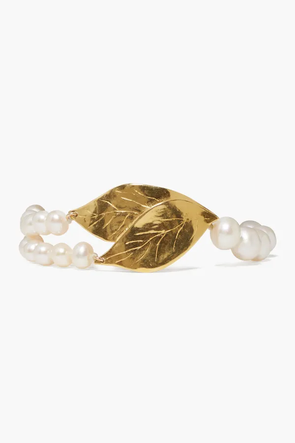 Chan Luu Bracelets^Falling Leaf Bracelet White Pearl