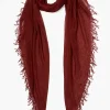 Chan Luu Scarves^Fired Brick Cashmere And Silk Scarf