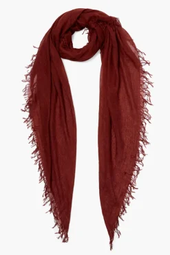 Chan Luu Scarves^Fired Brick Cashmere And Silk Scarf