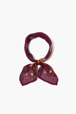 Chan Luu Bandanas^Floral Print Bandana Grape