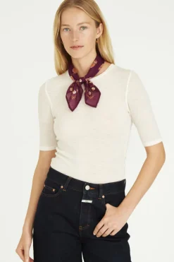 Chan Luu Bandanas^Floral Print Bandana Grape