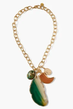 Chan Luu Necklaces^Florence Charm Necklace Green Mix