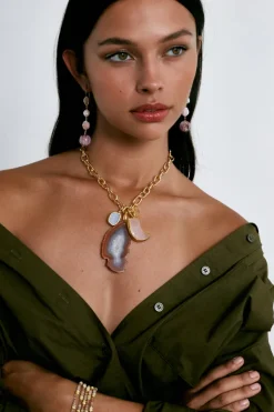 Chan Luu Necklaces^Florence Charm Necklace Pink Mix