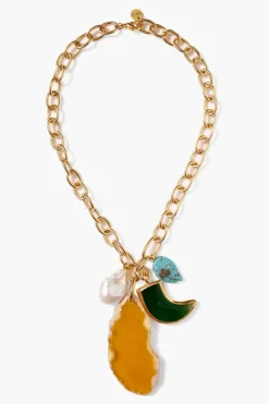 Chan Luu Necklaces^Florence Charm Necklace Yellow Mix