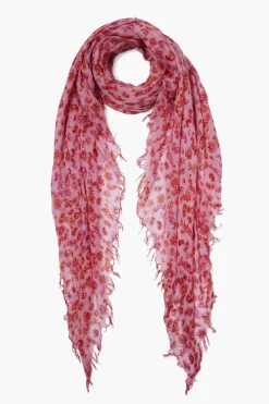 Chan Luu Scarves^Fuchsia Pink Paisley Cashmere And Silk Scarf