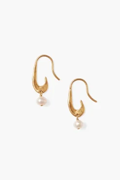 Chan Luu Earrings^Gala Crescent Pearl Earrings Mini Gold
