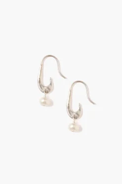 Chan Luu Earrings^Gala Crescent Pearl Earrings Mini Silver