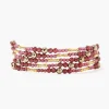 Chan Luu Bracelets^Garnet And Gold Mix Naked Wrap Bracelet
