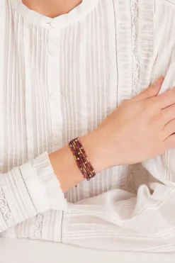 Chan Luu Bracelets^Garnet And Gold Mix Naked Wrap Bracelet