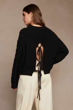 Chan Luu Knitwear^Georgina Sweater Black