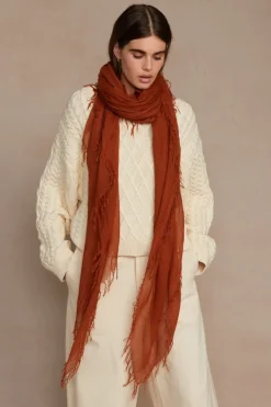 Chan Luu Scarves^Ginger Bread Cashmere And Silk Scarf