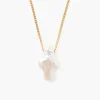 Chan Luu Necklaces^Gold & Pearl Playa Cross Necklace