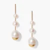 Chan Luu Earrings^Gold Dipped Pearl Cascade Earrings