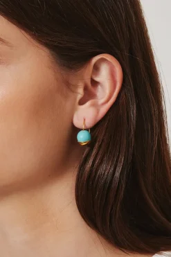 Chan Luu Earrings^Gold Dipped Turquoise Earrings