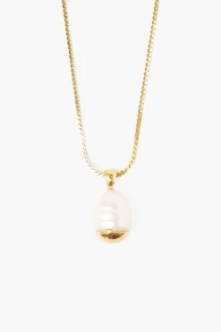 Chan Luu Necklaces^Gold Dipped White Pearl Necklace