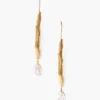 Chan Luu Earrings^Gold Wave Pearl Drop Earrings