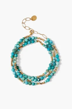Chan Luu Bracelets^Granada Naked Wrap Bracelet Turquoise