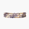 Chan Luu Bracelets^Granada Naked Wrap Bracelet Iolite Gold
