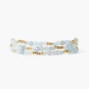 Chan Luu Bracelets^Granada Naked Wrap Bracelet Aquamarine Gold