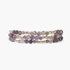 Chan Luu Bracelets^Granada Naked Wrap Bracelet Iolite Silver