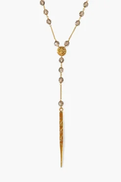 Chan Luu Necklaces^Greige Crystal Dagger Necklace