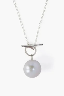 Chan Luu Necklaces^Grey Freshwater Pearl Toggle Necklace