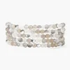 Chan Luu Bracelets^Grey Onyx And Crystal Naked Wrap Bracelet