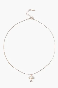 Chan Luu Necklaces^Hilo Pearl And Diamond Necklace Silver