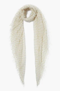 Chan Luu Scarves^Honey Dot Cashmere And Silk Scarf