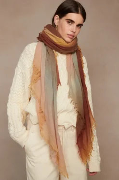 Chan Luu Scarves^Honey Gold Ombre Cashmere Scarf