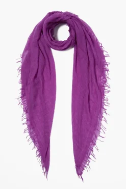 Chan Luu Scarves^Hyacinth Violet Cashmere And Silk Scarf