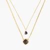Chan Luu Necklaces^Hypersthene And Black Spinel Duo Gold Cliff Necklace