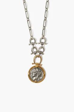 Chan Luu Necklaces^Imperatrice Coin Necklace Silver Mix