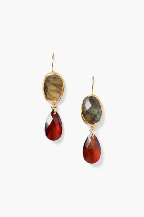 Chan Luu Earrings^Ingrid Drop Earrings Burgundy Mix