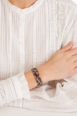 Chan Luu Bracelets^Iolite And Silver Mix Naked Wrap Bracelet