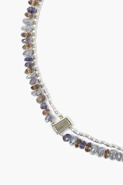 Chan Luu Necklaces^Iolite Mix And Silver Bead Pre-Layered Necklace