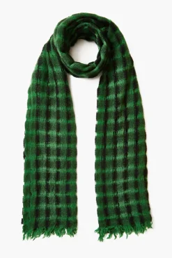 Chan Luu Scarves^Ivy Checkered Wool Scarf