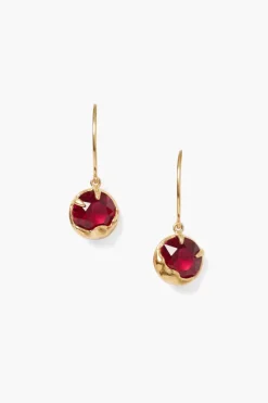 Chan Luu Earrings^July Birthstone Earrings Ruby Crystal