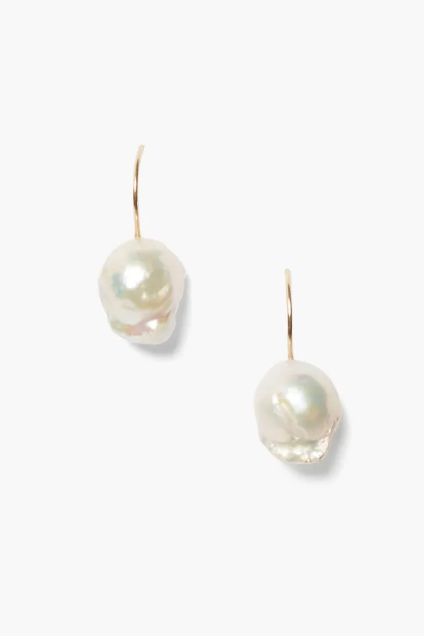 Chan Luu Earrings^14K Baroque Earrings White Pearl