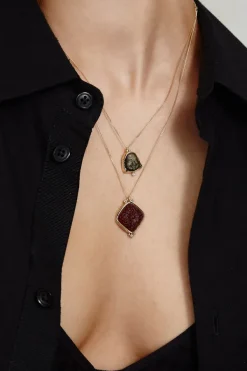 Chan Luu Necklaces^14K Buddha Necklace Golden Obsidian