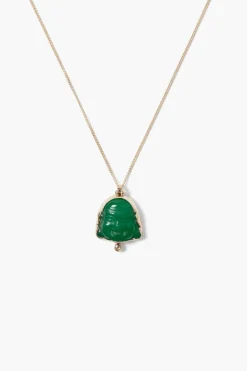 Chan Luu Necklaces^14K Buddha Necklace Green Quartz