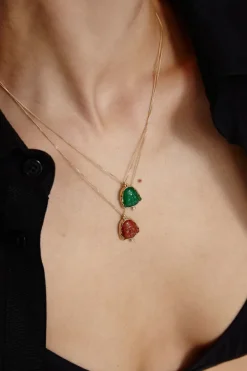 Chan Luu Necklaces^14K Buddha Necklace Green Quartz