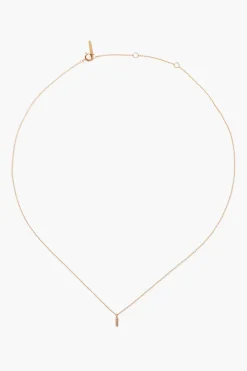 Chan Luu Necklaces^14K Gold And White Diamond Initial Necklace