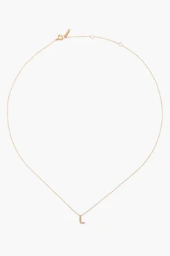 Chan Luu Necklaces^14K Gold And White Diamond Initial Necklace