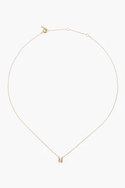 Chan Luu Necklaces^14K Gold And White Diamond Initial Necklace