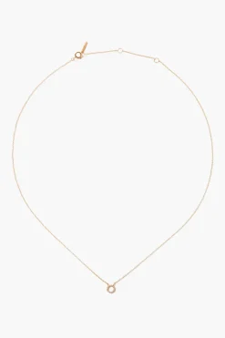 Chan Luu Necklaces^14K Gold And White Diamond Initial Necklace